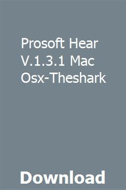 Prosoft hear 1.1.6 full
